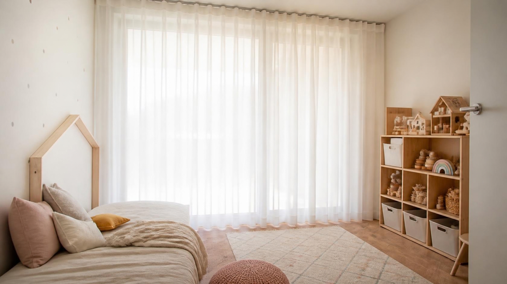 Vorhänge für das Kinderzimmer mit viel Tageslicht